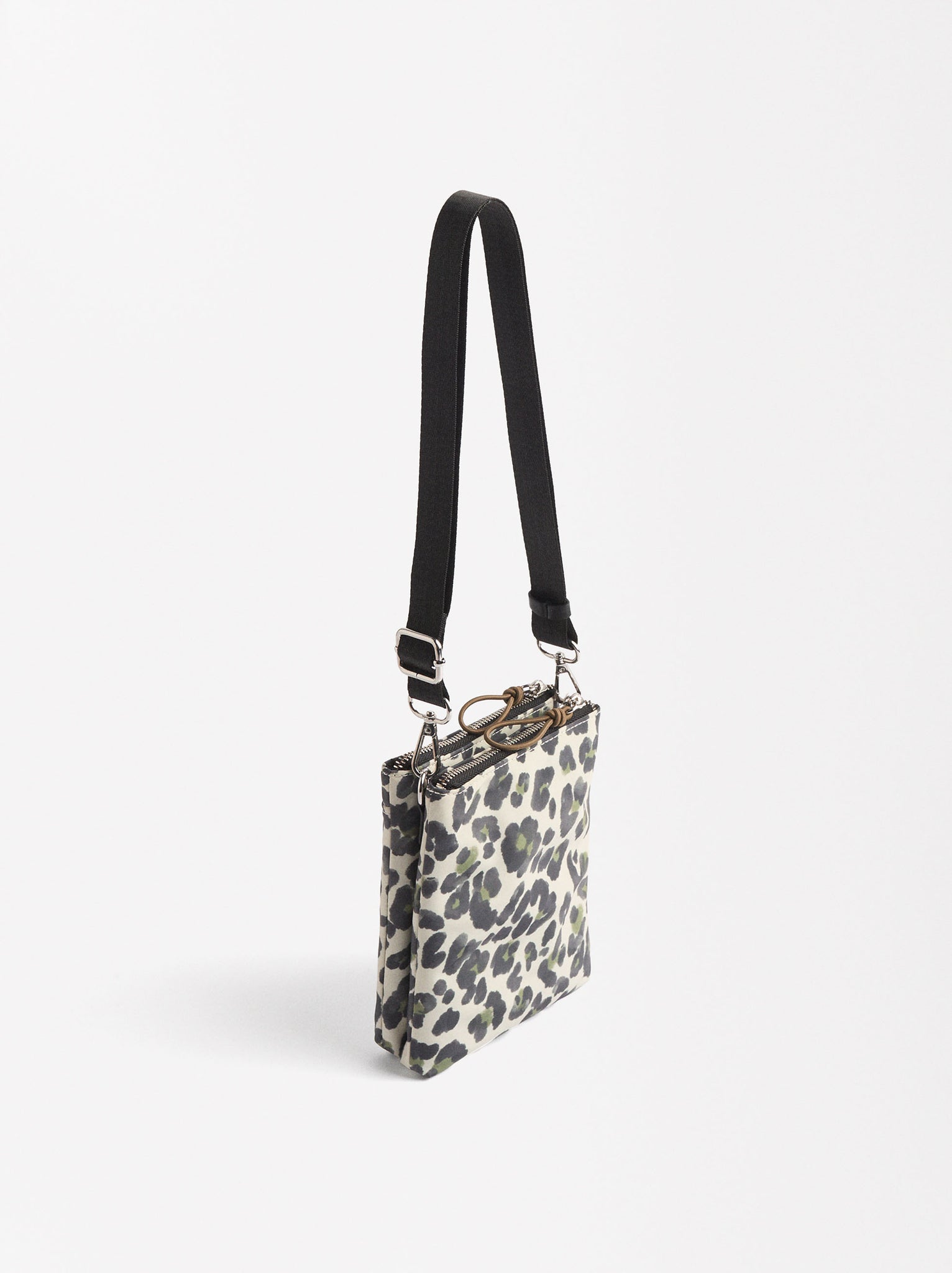 Printed Nylon Crossbody Bag