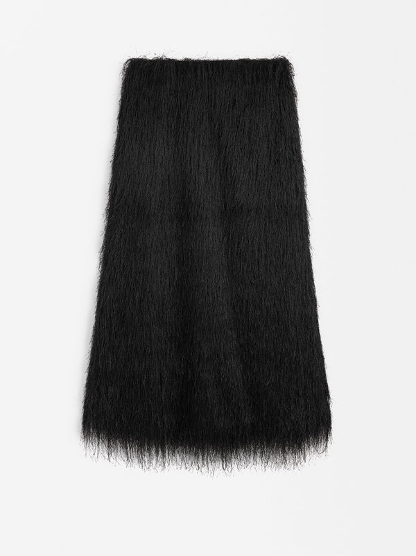 Long Skirt Fur Effect