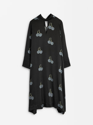 Long Dress Cherry Print