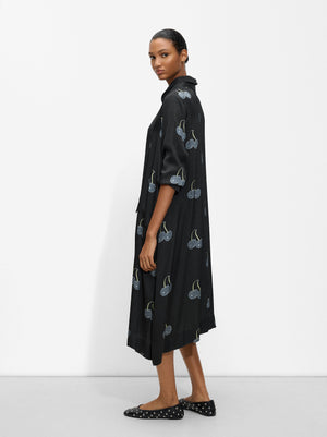 Long Dress Cherry Print
