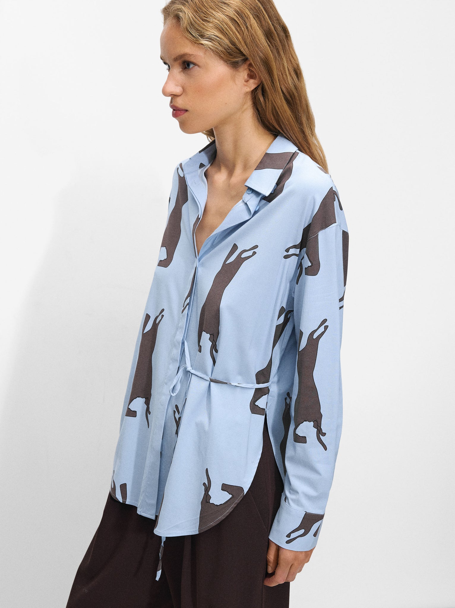 Printed Long-Sleeve Shirt