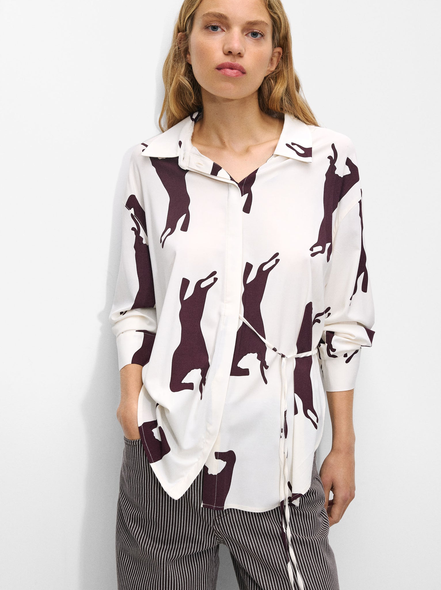 Printed Long-Sleeve Shirt