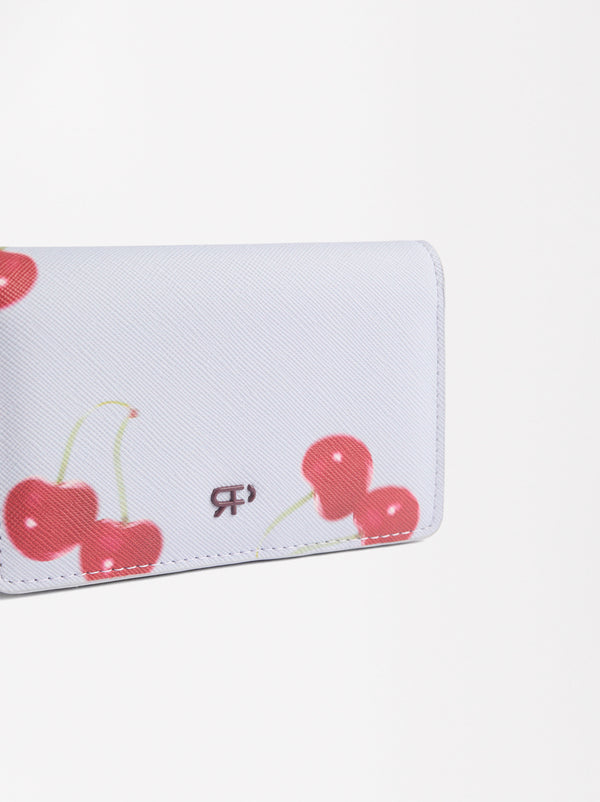 Printed Cardholder With Cherries