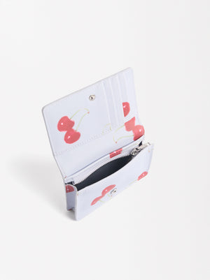 Printed Cardholder With Cherries