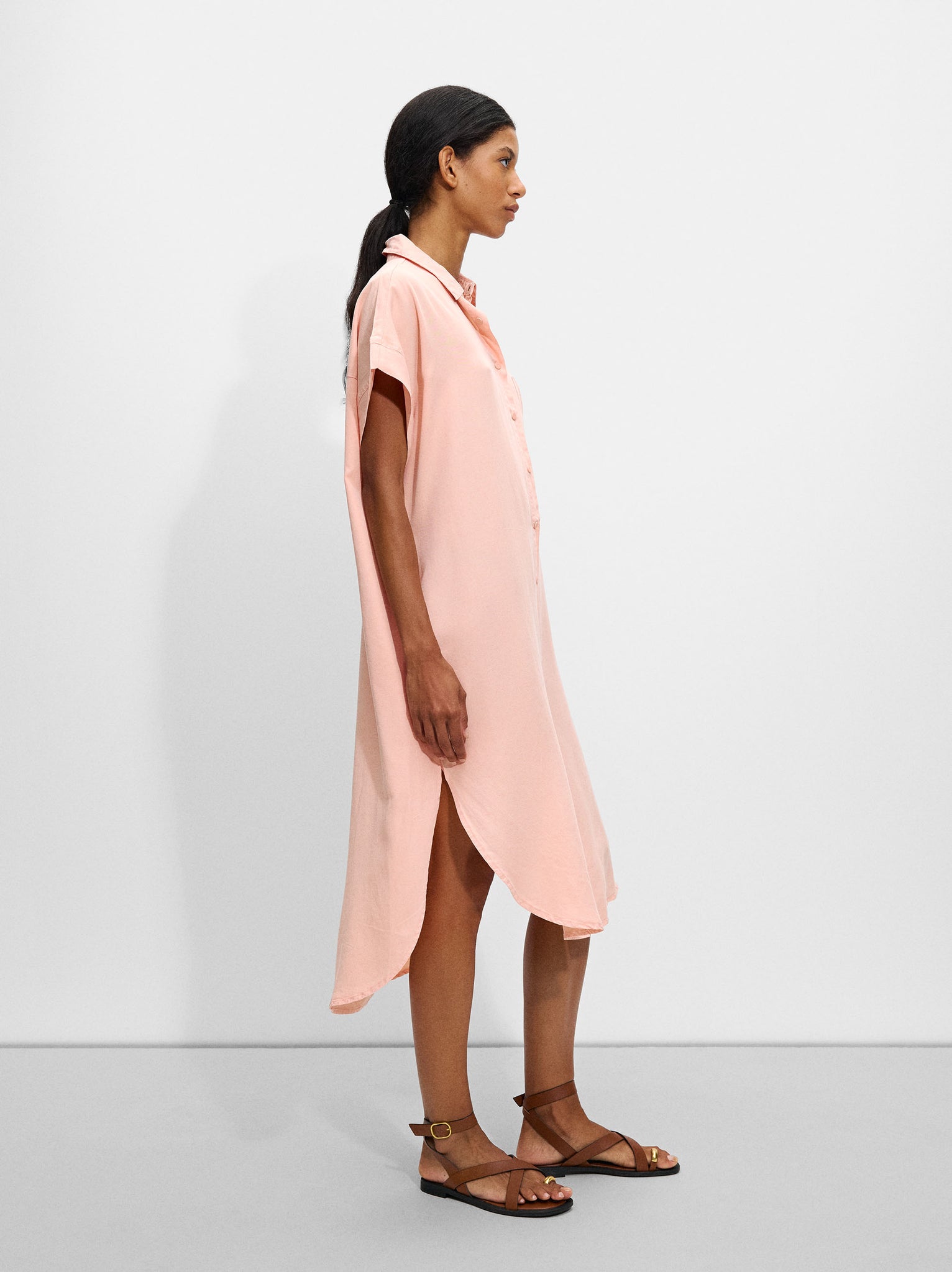 Lyocell Shirt Dress