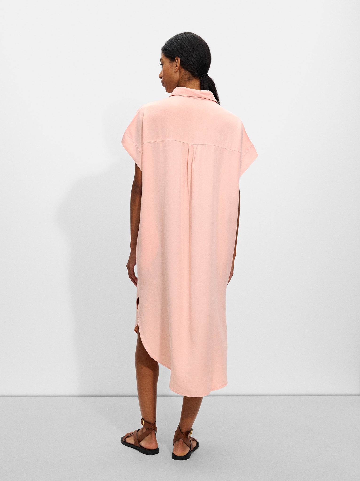 Lyocell Shirt Dress