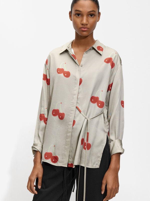 Printed Shirt With Cherries