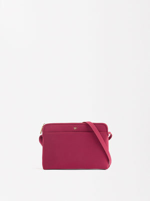 Velvet Effect Crossbody Bag