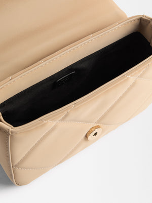 Handbag With Velvety Texture