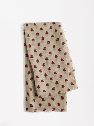 Floral Print Scarf