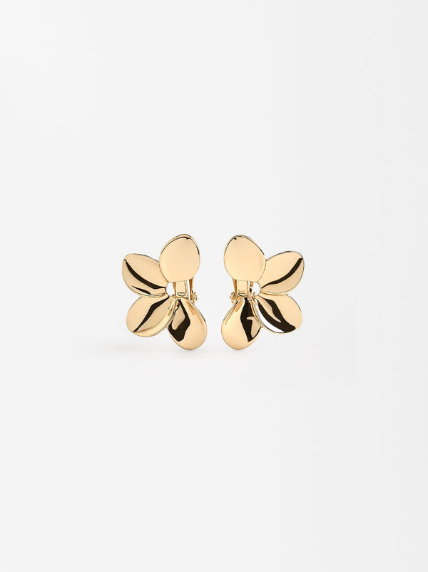 Golden Flower Earrings