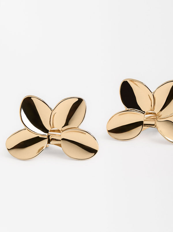 Golden Flower Earrings