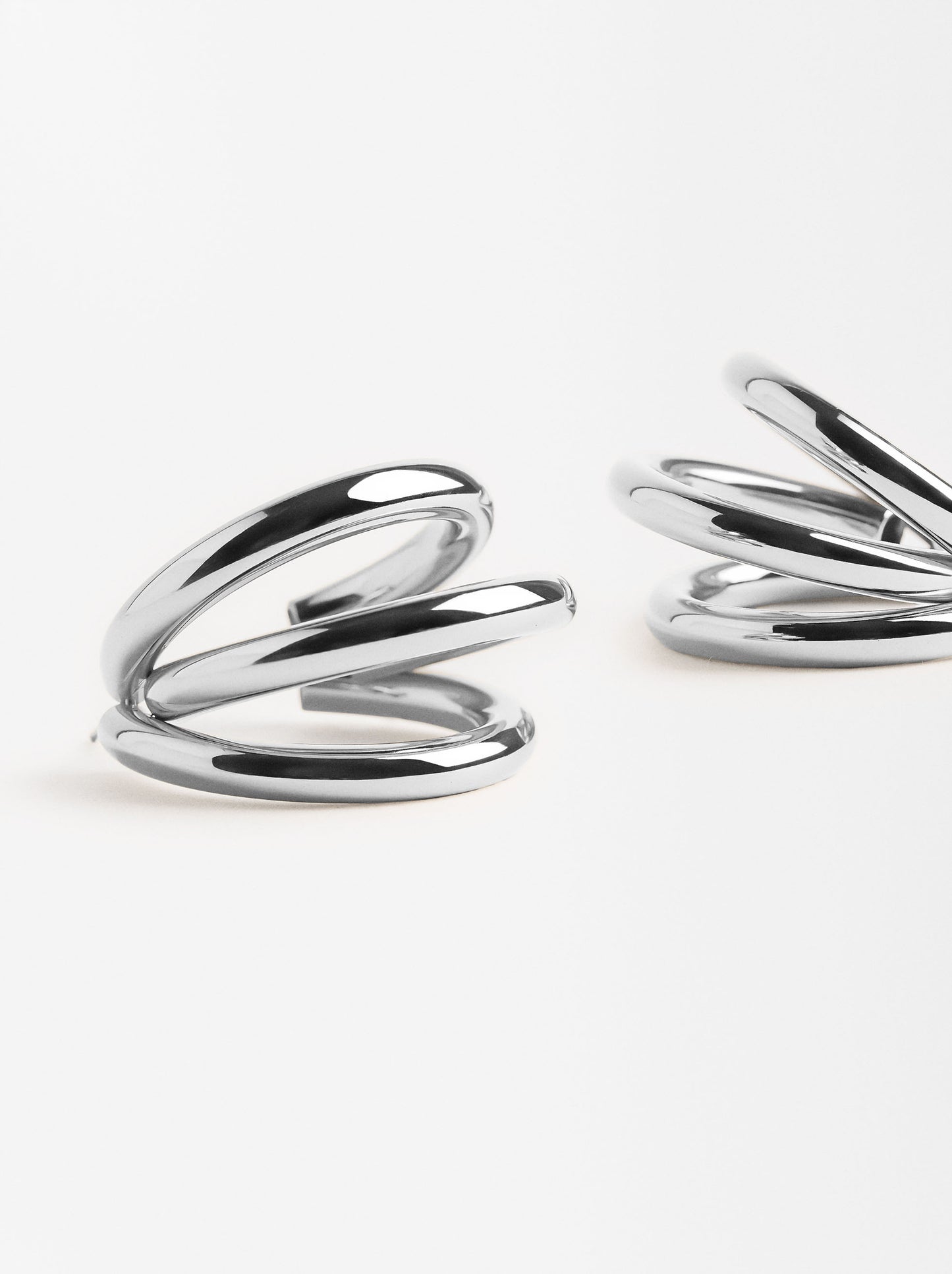 Maxi Multi-Hoop Effect Earrings - Stainless Steel