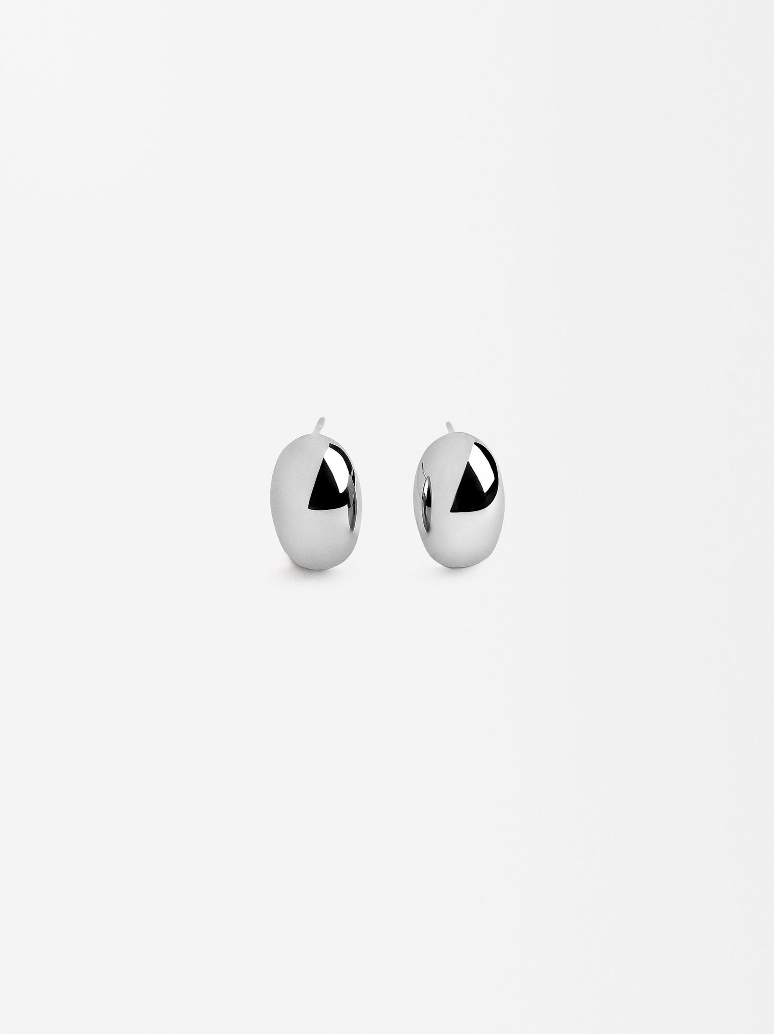 Oval Earrings - Stainless Steel