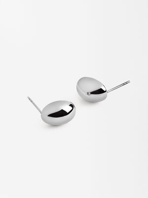 Oval Earrings - Stainless Steel