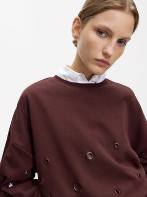 Sweatshirt With Studs