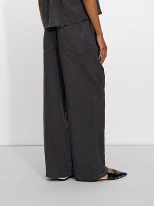 Fluid Pants With Linen