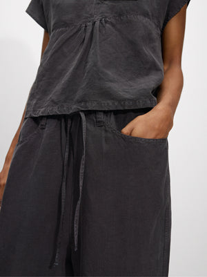 Fluid Pants With Linen