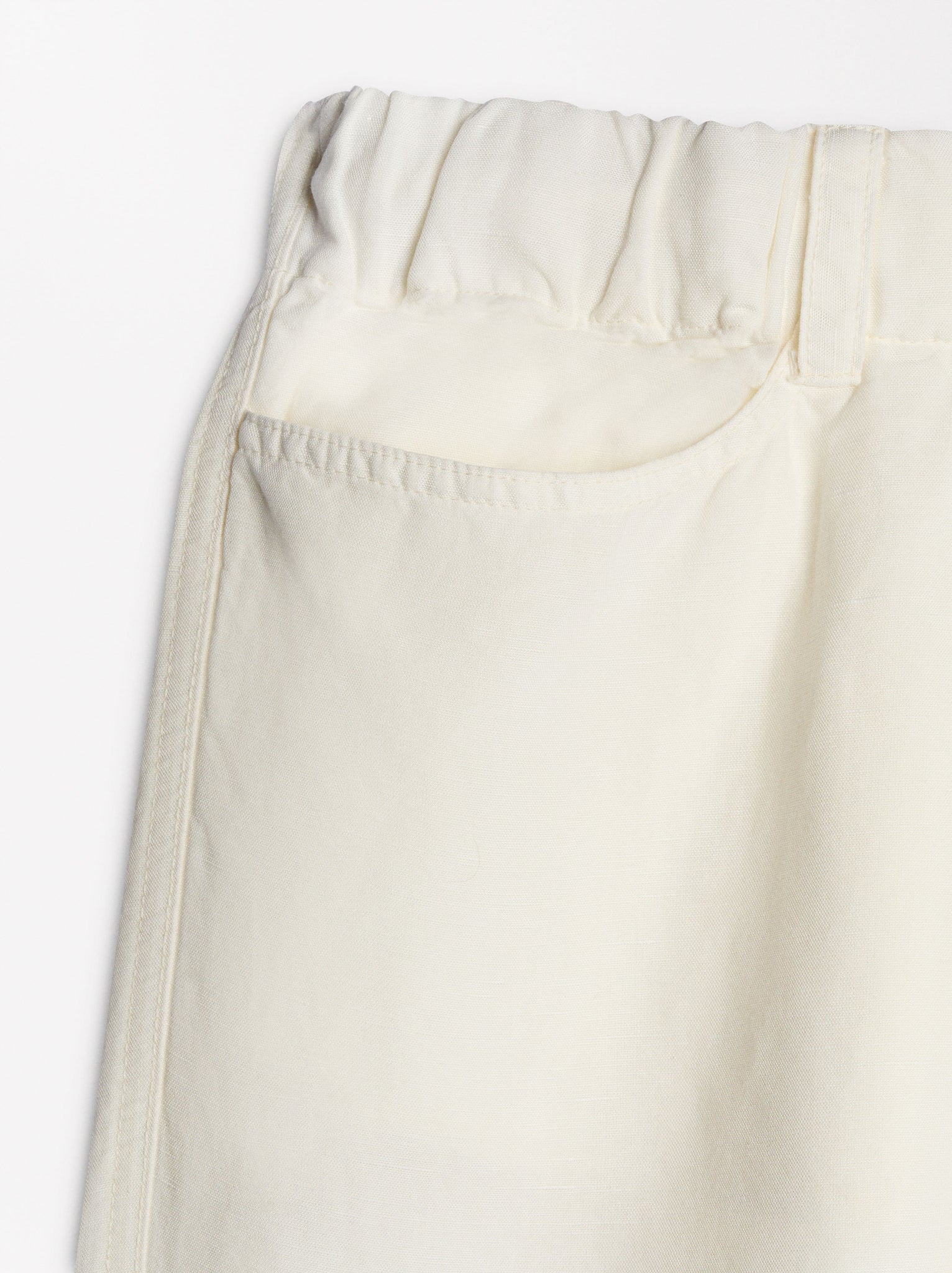 Fluid Pants With Linen