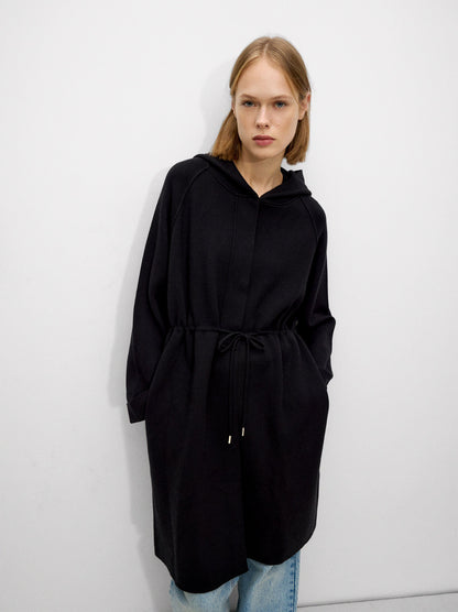 Knit Cardigan With Hood