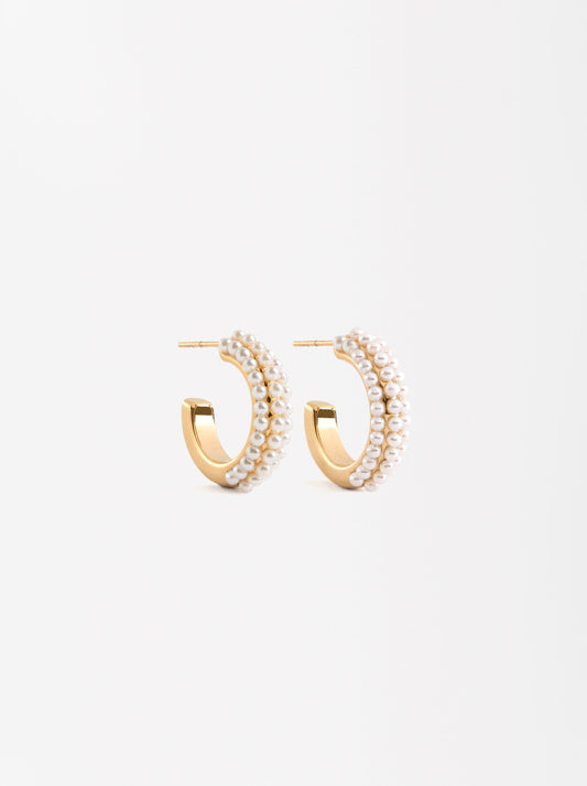 Freshwater Pearl Earrings - Stainless Steel
