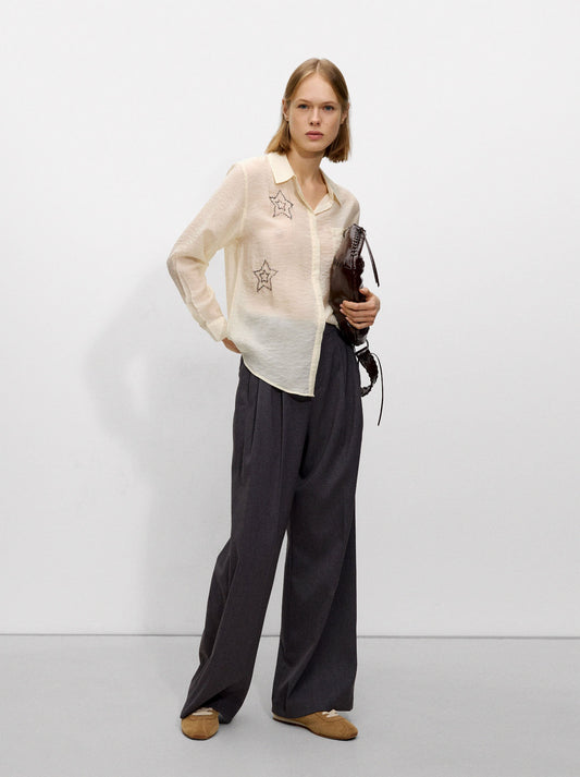 Shirt With Bead Detailing