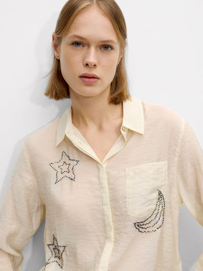 Shirt With Bead Detailing