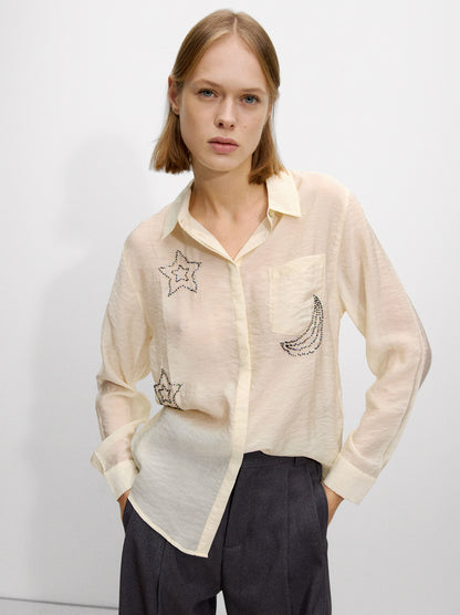 Shirt With Bead Detailing