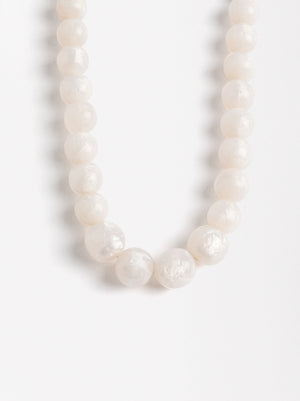 Long Necklace With Spheres