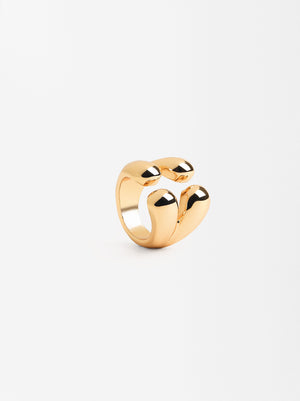 Open Ring With Double Effect