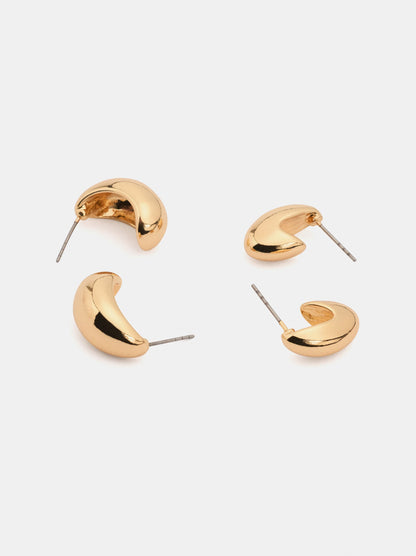 Set Of Gold Earrings
