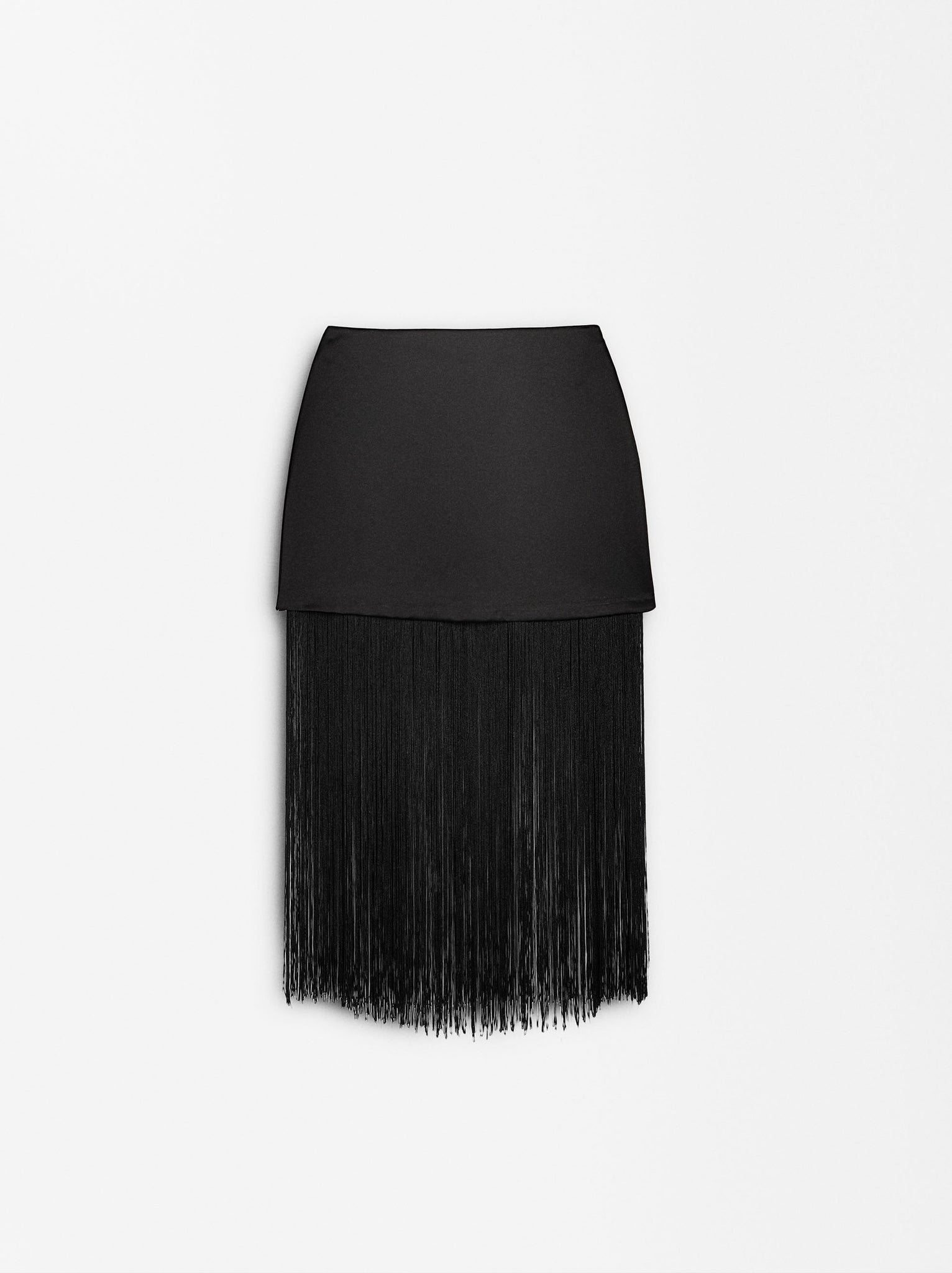 Short Skirt With Fringes