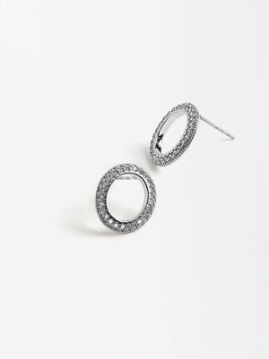 Hoop Earrings With Zirconias