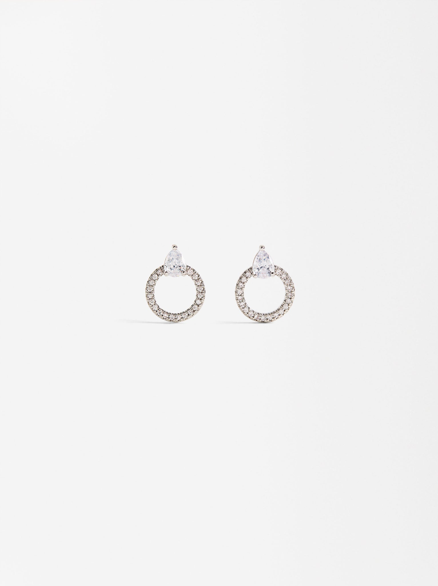 Hoop Earrings With Zirconias