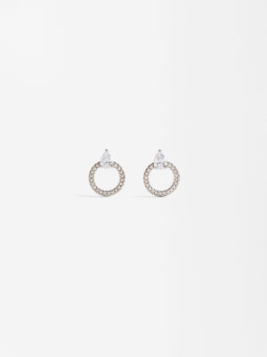 Hoop Earrings With Zirconias