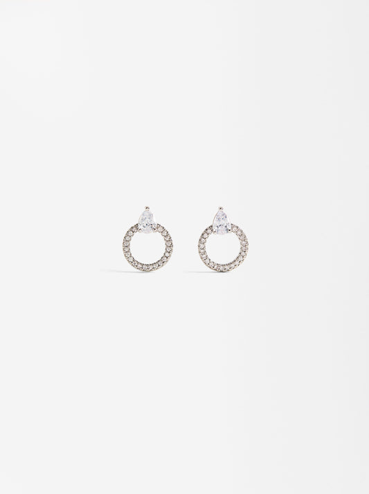 Hoop Earrings With Zirconias