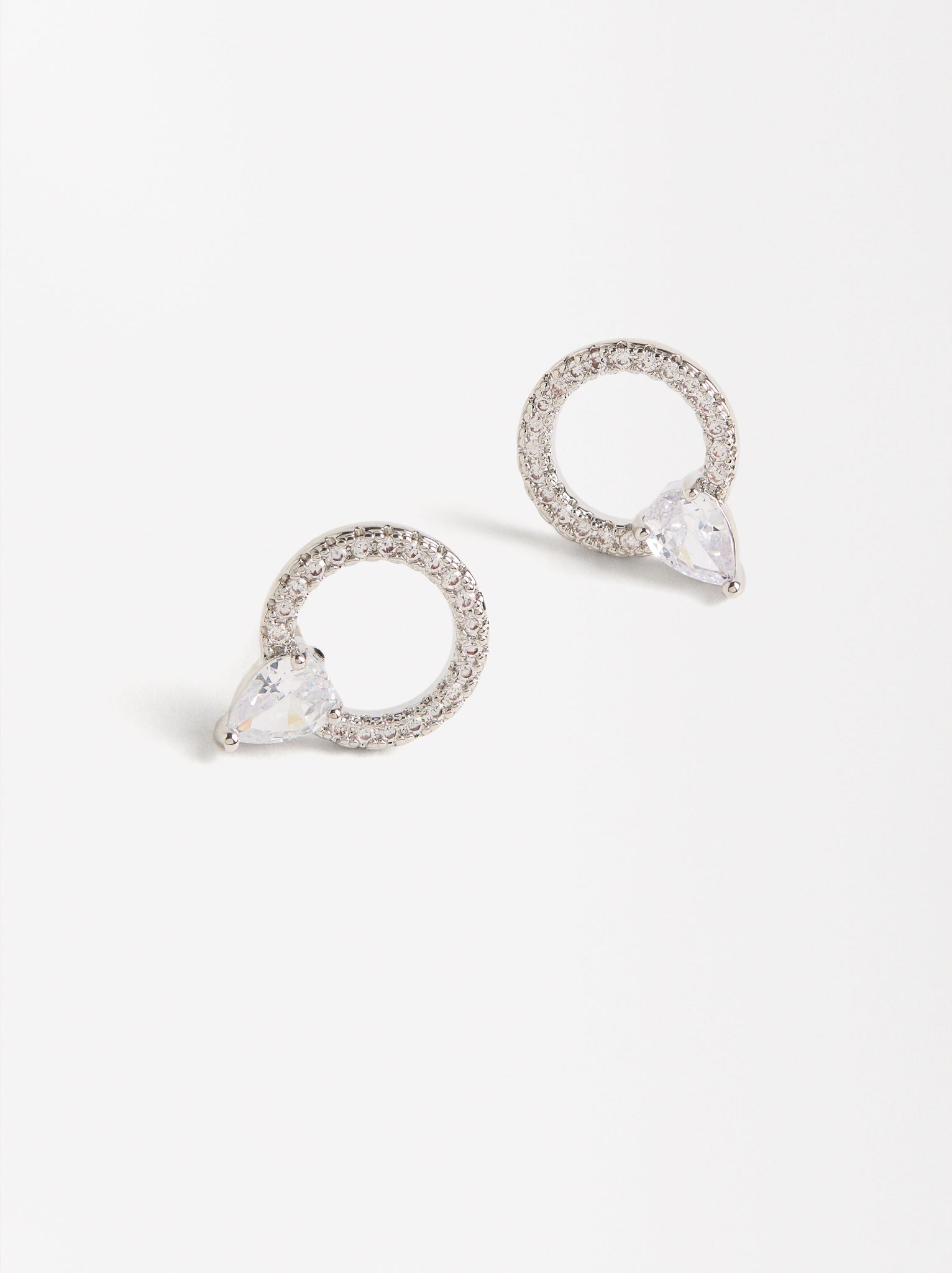 Hoop Earrings With Zirconias