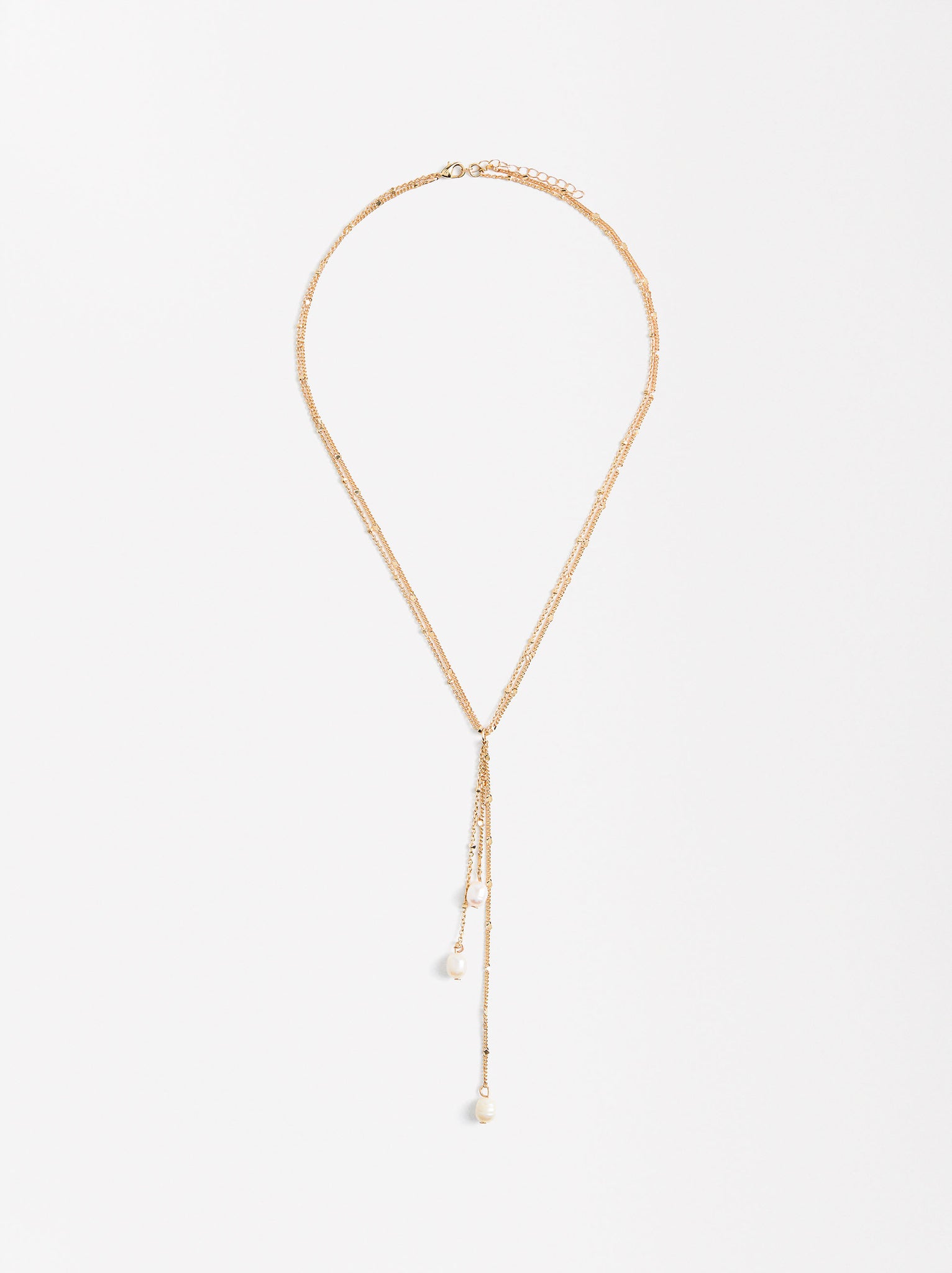 Long Necklace With Freshwater Pearls