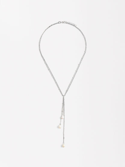 Long Necklace With Freshwater Pearls