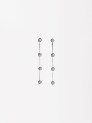 Long Earrings With Spheres