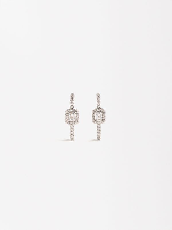 Arch Earrings With Zirconias