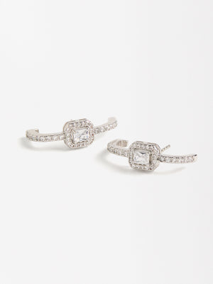 Arch Earrings With Zirconias