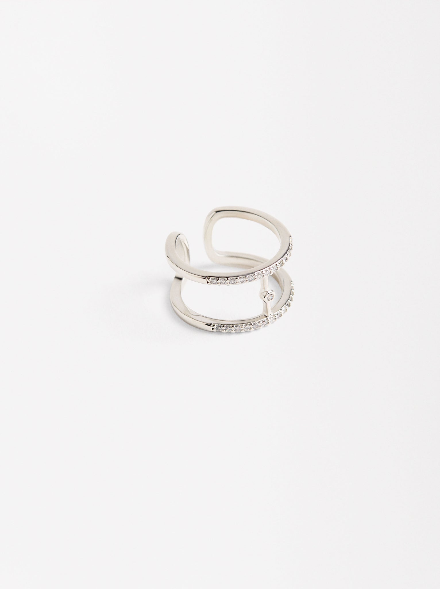 Double Effect Ring With Zirconias