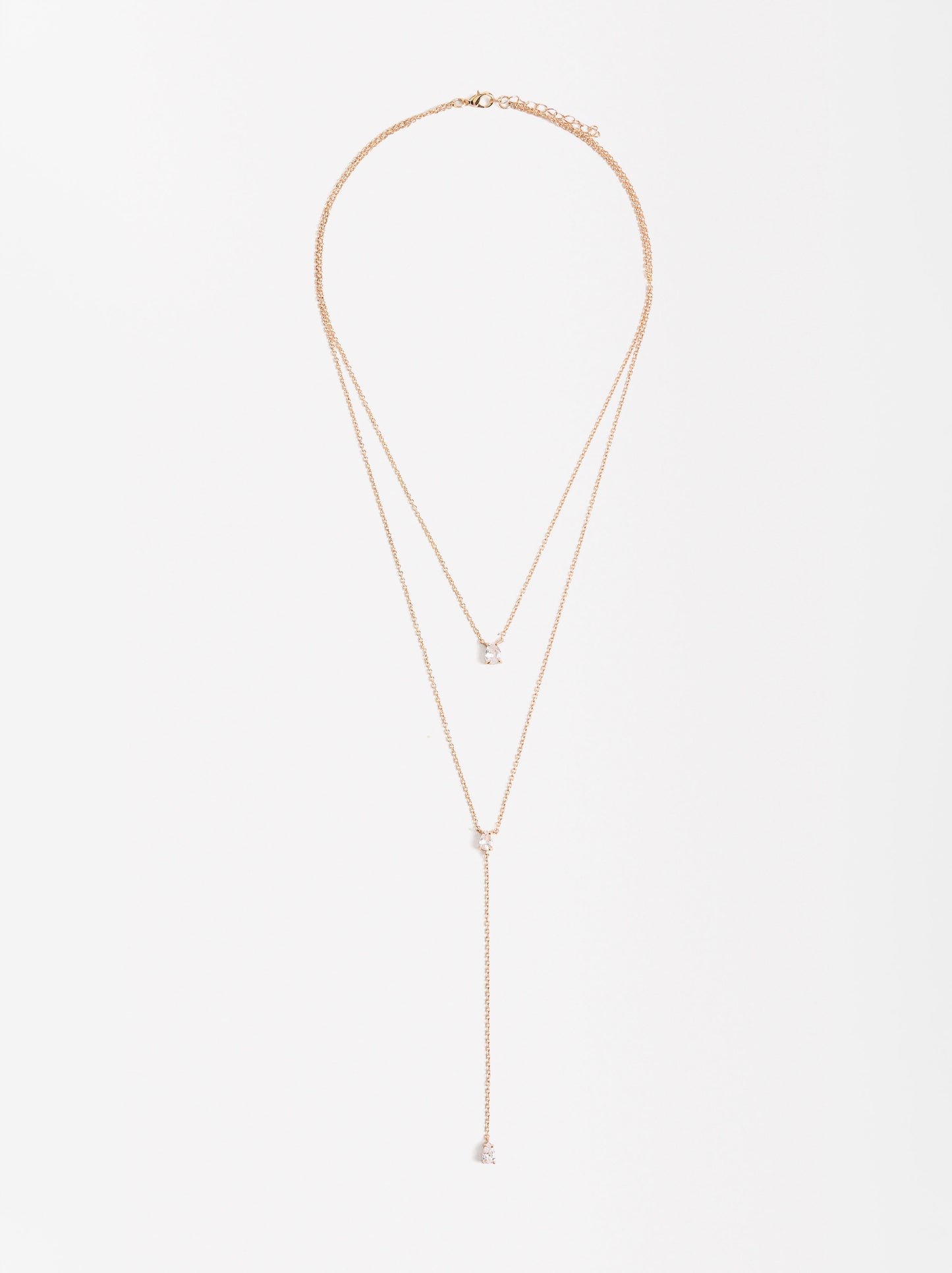 Double Necklace With Zirconia