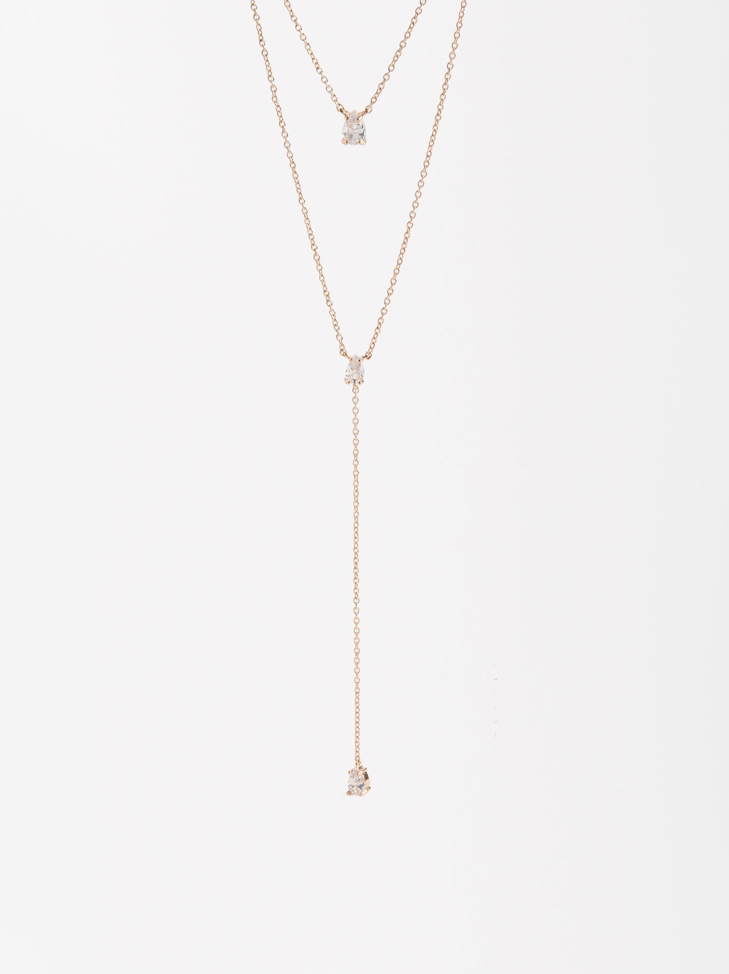 Double Necklace With Zirconia