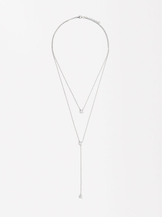 Double Necklace With Zirconia