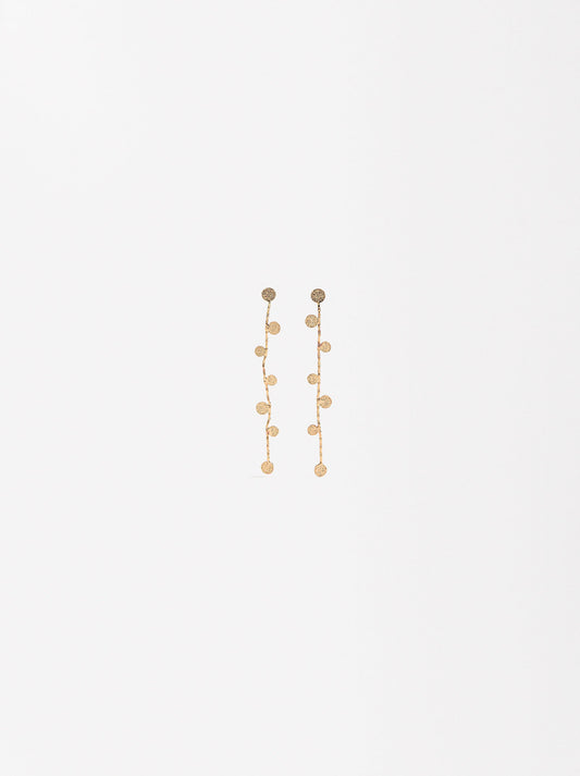 Long Earrings With Circles