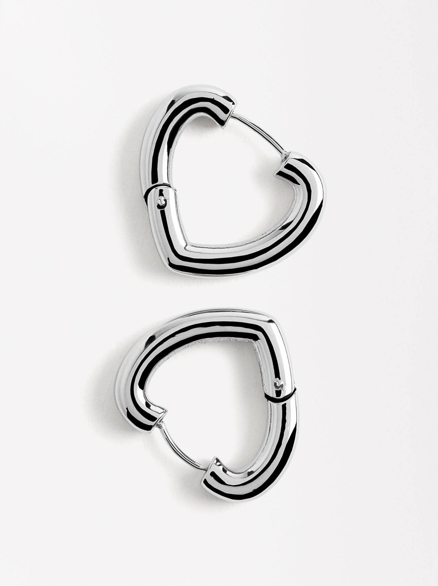 Heart Hoops - Stainless Steel