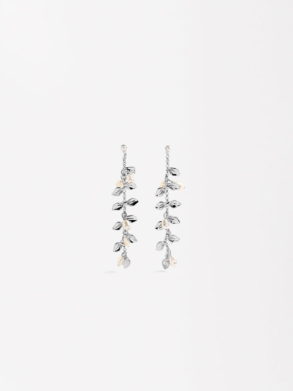 Long Earrings With Freshwater Pearls