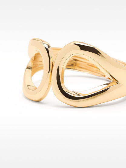 Open Bracelet With Hoops